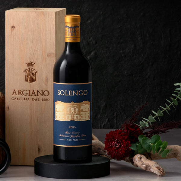 Estuche Madera 1 Botella Argiano Solengo